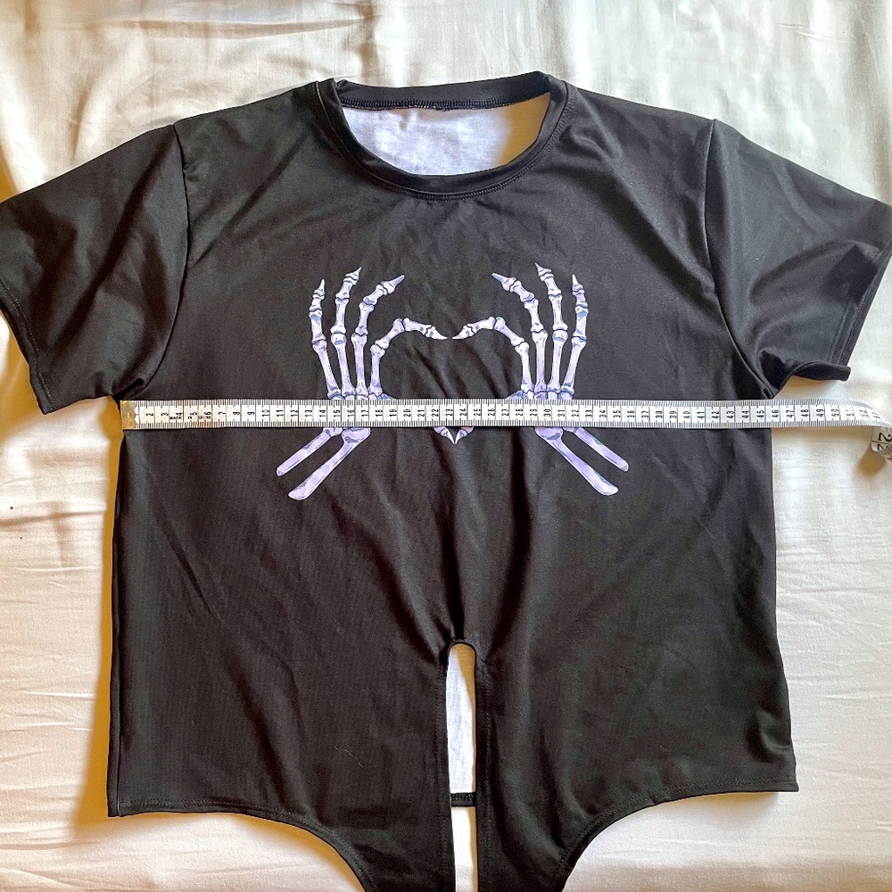 LOVE YOU TO DEATH TIE FRONT TEE - LIMITED - Blackmilk - Size S - Picture 3 of 7